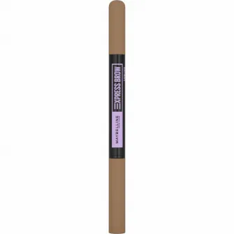 Creion pentru sprancene Maybelline New York Express Brow Satin Duo 01 Dark Blond, 2 g
