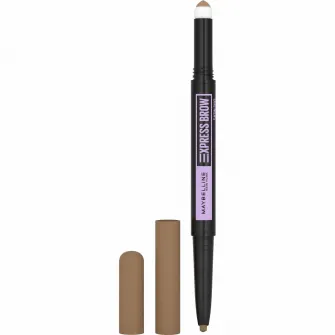Creion pentru sprancene Maybelline New York Express Brow Satin Duo 01 Dark Blond, 2 g