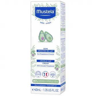 Crema tratament impotriva scuamelor de lapte Mustela, 40 ml