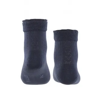 Falke, Sosete scurte din amestec de bumbac cu model, Albastru ultramarin, 35-38 EU