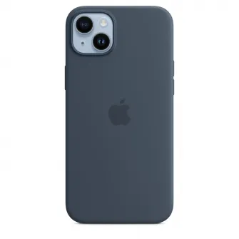 Husa de protectie Apple Silicone Case with MagSafe pentru iPhone 14 Plus, Storm Blue