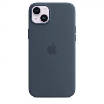 Husa de protectie Apple Silicone Case with MagSafe pentru iPhone 14 Plus, Storm Blue