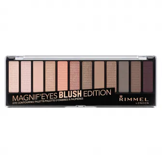 Paleta de farduri Rimmel London Magnifeyes 002 Blush Edition, 14.2 g
