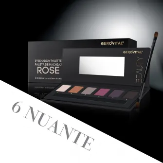 Paleta fard de ochi Gerovital Beauty, Rose, 7.2 g