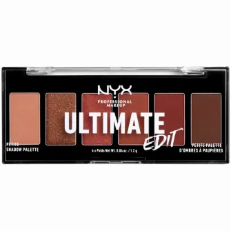 Paleta farduri de pleoape NYX PM Ultimate Edit Petite 1 Warm Neutrals, 7.2 g