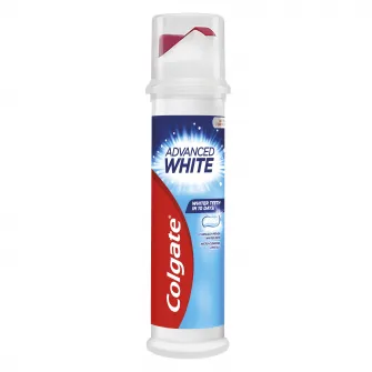 Pasta de dinti Colgate Advanced White Pump pentru albire, 100 ml