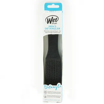 Perie de par Wet Brush Men, pentru barbati, Black Leather