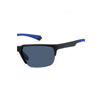 Polaroid, Ochelari de soare polarizati unisex, Negru, Albastru, 65-11-140