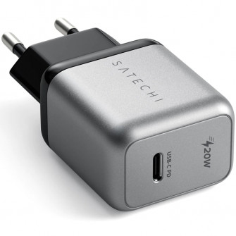 Incarcator USB-C PD Satechi 20W, Gri spatial