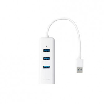 Placa de retea Ethernet Gigabit TP-Link UE330, USB 3.0, cu hub 3 porturi USB 3.0