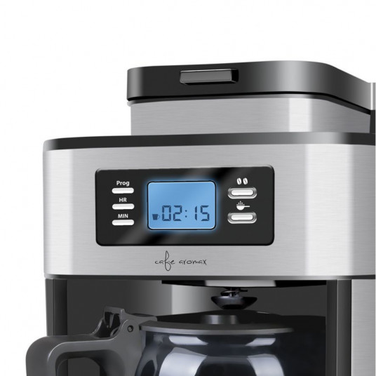 Cafetiera Filtru Din Inox Pentru Cafea Boabe Cu Rasnita Macinare Incorporata Eldom Putere 1050 W Capacitate