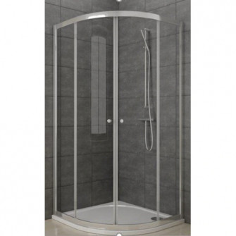 Cabina de dus semirotunda Dezit 79RDW114, geam transpar