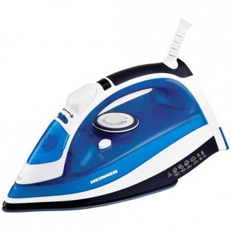 Fier de calcat Heinner Azuritte HSI-2400AZ, 2400 W, Talpa ceramica, Auto-oprire, Albastru