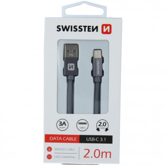 Swissten textile usb/usb-c