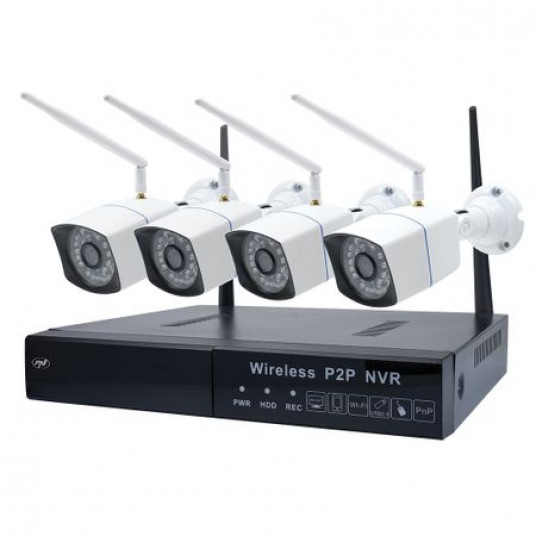Or article None Kit supraveghere video PNI House WiFi550, NVR, 4 camere wireless, 1.0MP