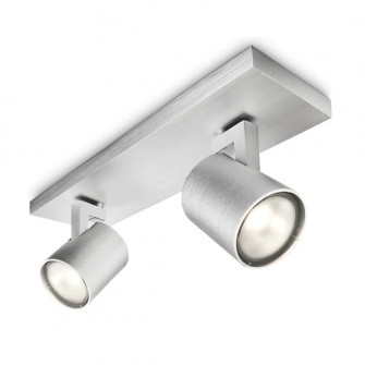 Spot luminos dublu Philips Runner, GU10, 20W, 10.9x30.5