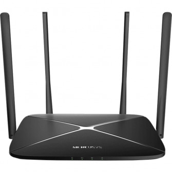 Router wireless MERCUSYS AC12G, AC1200, Gigabit, Dual-Band, Negru