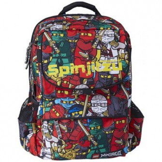 Ghiozdan scoala Starter Plus LEGO Core Line - design NinjaGo Comic, 29 x 23 x 38 cm