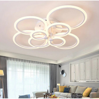 Lustra LED integrat SLC Rondo 2x4, 104-208W, cu aplicat