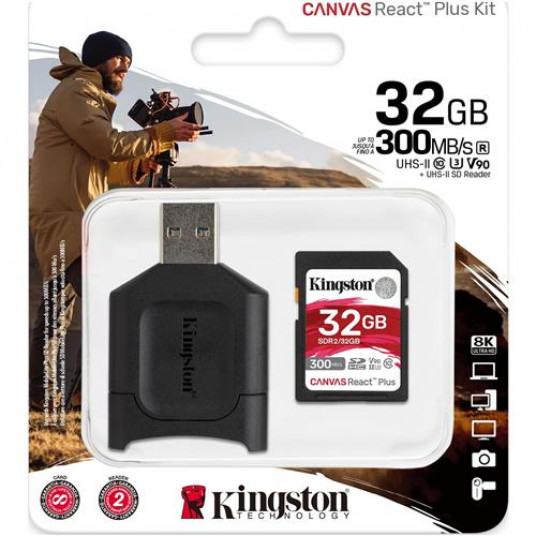Ocean suspend rotation Card de memorie Kingston SDHC, 32GB, Class 10, UHS-II, U3, V90 + Cititor de carduri Ocean suspend rotation Card de memorie Kingston SDHC, 32GB, Class 10, UHS-II, U3, V90 + Cititor de carduri