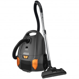 Aspirator cu sac Heinner HVC-MGRY1400-V2, 700 W, sac textil, 3 L, putere variabila, HEPA 12, tub telescopic metalic, Negru