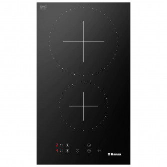 Plita incorpolabila domino Hansa BHC36177, Vitroceramica, 2 zone de gatit, Touch Control, Timer, 30 cm, Negru