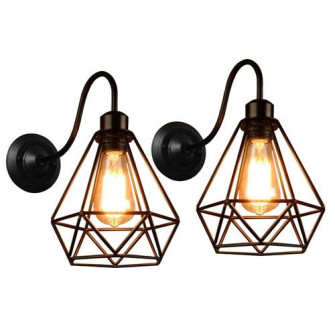 Set 2 aplice cu aspect vintage si design geometric, Sto