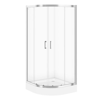 Cabina de dus Cersanit Basic, semi-rotunda, 90X90X185cm