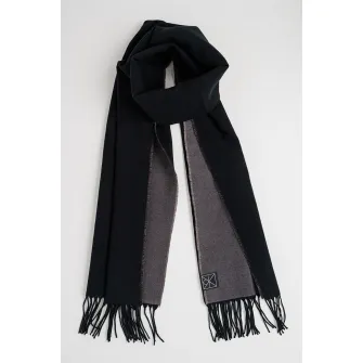 CALVIN KLEIN, Esarfa cu franjuri, Negru