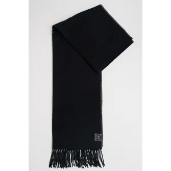 CALVIN KLEIN, Esarfa cu franjuri, Negru