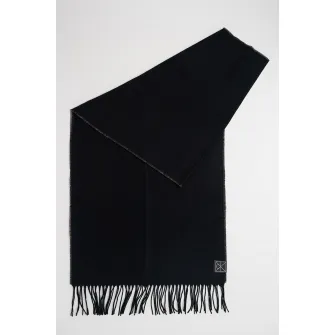 CALVIN KLEIN, Esarfa cu franjuri, Negru