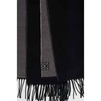 CALVIN KLEIN, Esarfa cu franjuri, Negru