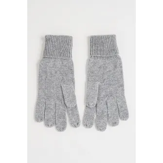 CALVIN KLEIN, Manusi tricotate de casmir, Gri inchis melange