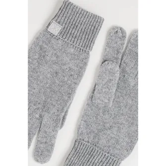 CALVIN KLEIN, Manusi tricotate de casmir, Gri inchis melange