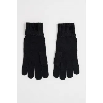 CALVIN KLEIN, Manusi tricotate de casmir, Negru