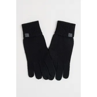 CALVIN KLEIN, Manusi tricotate de casmir, Negru