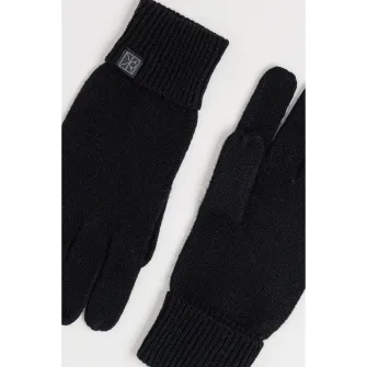 CALVIN KLEIN, Manusi tricotate de casmir, Negru