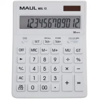 Calculator de birou MAUL MXL12, 12 digits - alb
