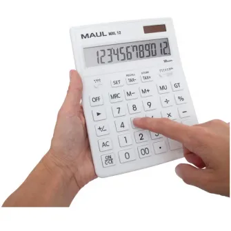 Calculator de birou MAUL MXL12, 12 digits - alb