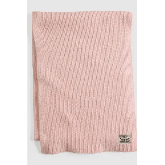Levi's, Fular tricotat cu aplicatie logo, Roz pastel