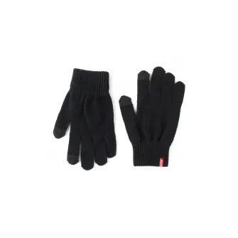Levi's, Manusi negre unisex, compatibile cu ecrane tactile, Negru, 18-19 cm