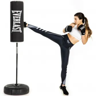 Sac box cu picior Everlast Core, 30x30x165 cm, negru