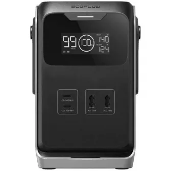 Statie portabila de alimentare EcoFlow Trail 200 DC, 192Wh, 60K mAh, afisaj LCD, USB-C, USB-A, port solar si auto, Wi-Fi, Bluetooth