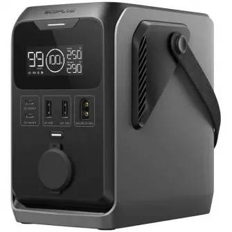 Statie portabila de alimentare EcoFlow Trail 300 DC, 288Wh, 90K mAh, afisaj CD, USB-C, USB-A, port solar si auto, Wi-Fi, Bluetooth