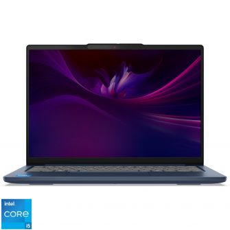 Laptop Lenovo IdeaPad Slim 5 14IRH10 cu procesor Intel® Core™ i5-13420H pana la 4.6GHz, 14'' WUXGA, IPS, 32GB DDR5 RAM, 1TB SSD, Intel® UHD Graphics, No OS, Cosmic Blue