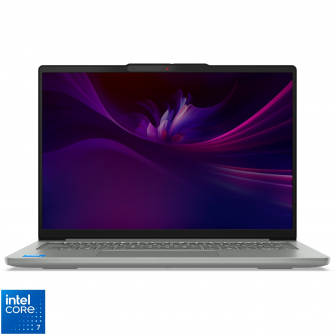 Laptop Lenovo IdeaPad Slim 5 14IRH10R cu procesor Intel® Core™ 7 240H pana la 5.2GHz, 14'' WUXGA, IPS, 16GB DDR5 RAM, 1TB SSD, Intel® Graphics, No OS, Luna Grey