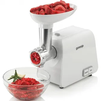 Masina de tocat carne, Gorenje, MG1602W, 1600W, 1.9 kg/min, 1 viteza, Alb