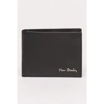 Pierre Cardin, Portofel de piele pliabil cu protectie RFID, Negru