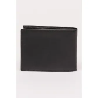 Pierre Cardin, Portofel de piele pliabil cu protectie RFID, Negru