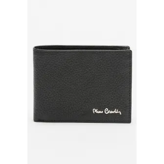 Pierre Cardin, Portofel pliabil din piele ecologica, Negru